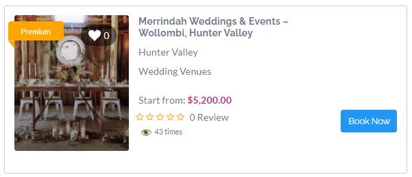 Merrindah Weddings & Events - Hunter Valley Wedding Venue - Parties2Weddings