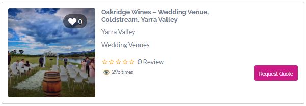 Oakridge Wines - Winery Wedding Venue Yarra Valley