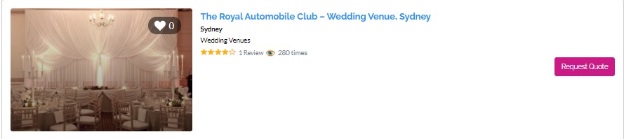 Best Historic Wedding Venue in Sydney - The Royal Automobile Club of Australia