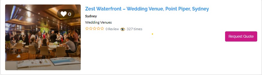 Top Waterfront Wedding Venues in Sydney - Zest Waterfront Venues, The Spit