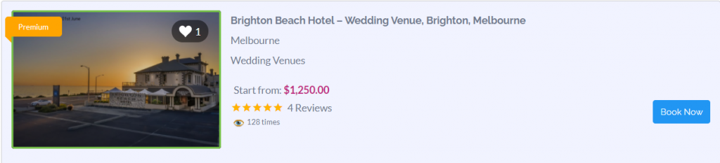 Beach wedding Venue in Melbourne - Brighton Beach Hotel
