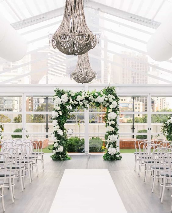 An elegant set up overlooking the cityscape Crown Melbourne