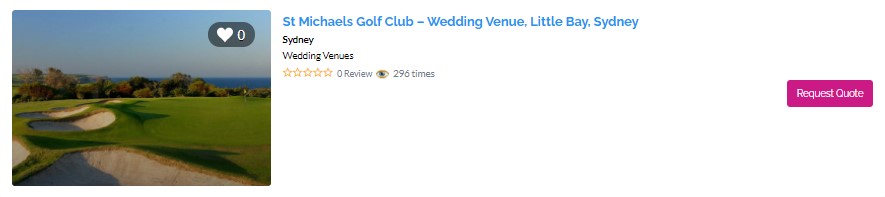 Top Waterfront Wedding Venues in Sydney - St Michaels Golf Club