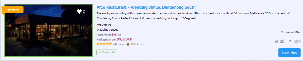 Arco Restaurant - Dandenong South - Parties2Weddings